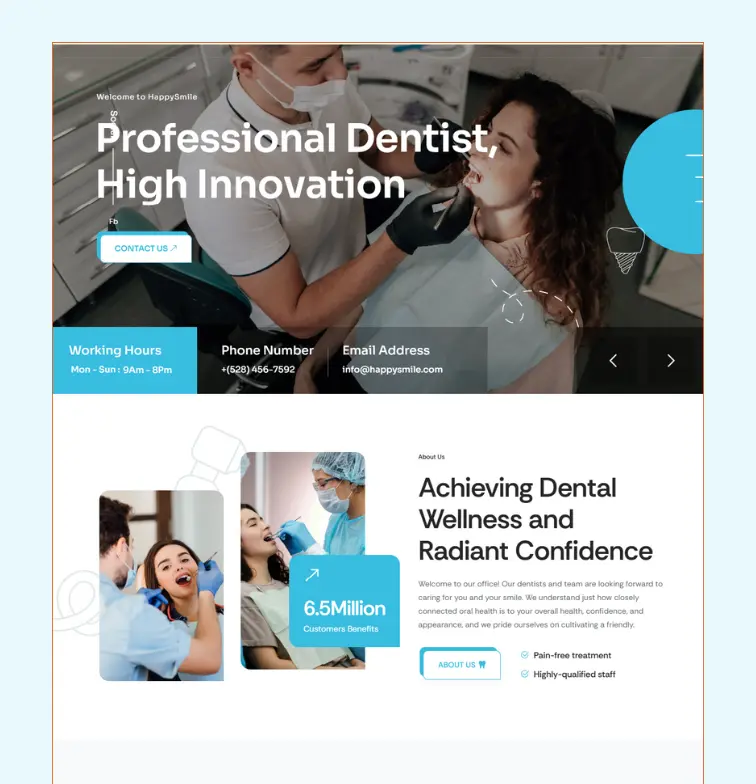 Digital Dental Marketing - Dental Web Design Portfolio 13